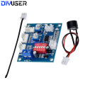 DIYUSER DC 12V 5A PWM PC CPU Fan Temperature Control Speed Controller Board Speed Controller Temperature Probe Buzzle. 