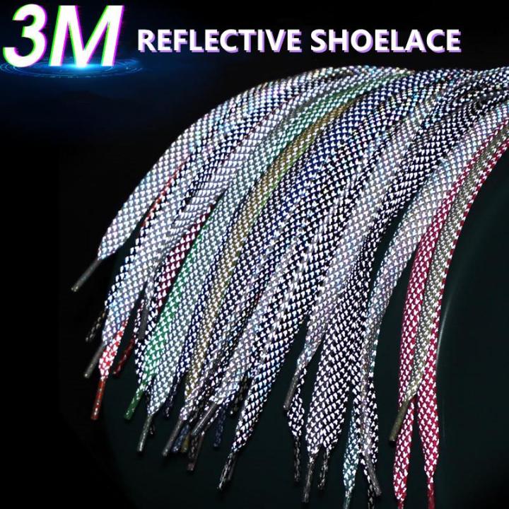 1Pair%20Reflective%20Laces%20Flat%20Shoelaces%20for%20Sneakers%20Colorful%20Reflective%20Shoe%20laces%20Luminous%20Shoelace%20100/120/140/160CM%20Strings%20-%20Image%202