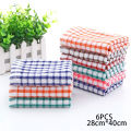 6PCS Cotton Kitchen Towel Absorbent Clean Dish Towels Kichen Cleaning Supplies. 