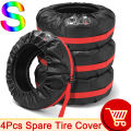 AD 4pcs Storage Bags Tire Cover Case Car Spare Tire Cover Storage Bag for Cars Wheel Accessories Portable Wheel Bags Dust-proof. 