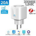 WiFi/Zigbee 3.0 Smart Socket EU Plug Tuya App Remote Control Energy Monitor Outlet Electrical Socket Work With Alexa  Home. 
