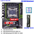 QIYIDA X99 Motherboard Set Kit Xeon A2011-3 E5 2650 V4 1pcs*16gb=16GB DDR4 4 channels SATA 3.0 nvme M.2 SATA 3.0 E5 A99. 
