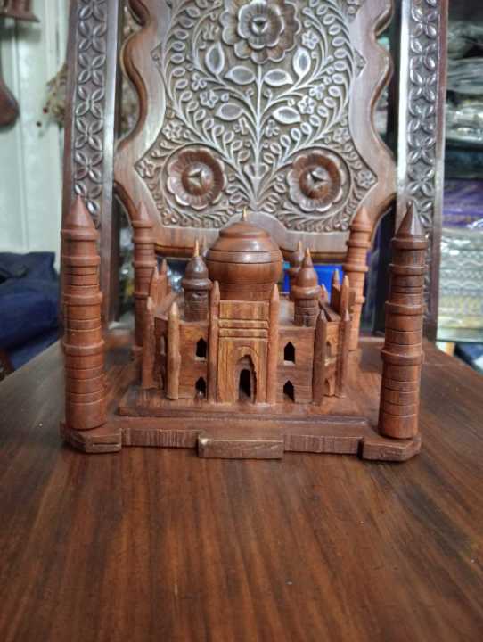 Taj Mahal , Taj Mahal Monument, Home Decoration showpiece, Made With Rosewood, Handmade Wooden Taj Mahal
