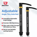 BOLANY Bicycle Fork Quick Release Rod Thru Axle Rod 15mm Adjustable Hand Angle Design Aluminum Alloy MTB Shaft Bike Fork Part. 