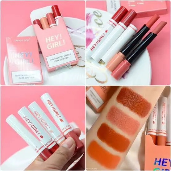 Hengfang%204pcs/Set%20Matte%20Lipstick%20Long%20Lasting%20Lip%20Stick%20Tube%20Red%20Lips%20-%20Image%203