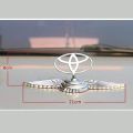 3D Chrome Metal Car Front Hood Ornament Car Bonnet Sticker Badge Toyota Logo For Toyota All Car.