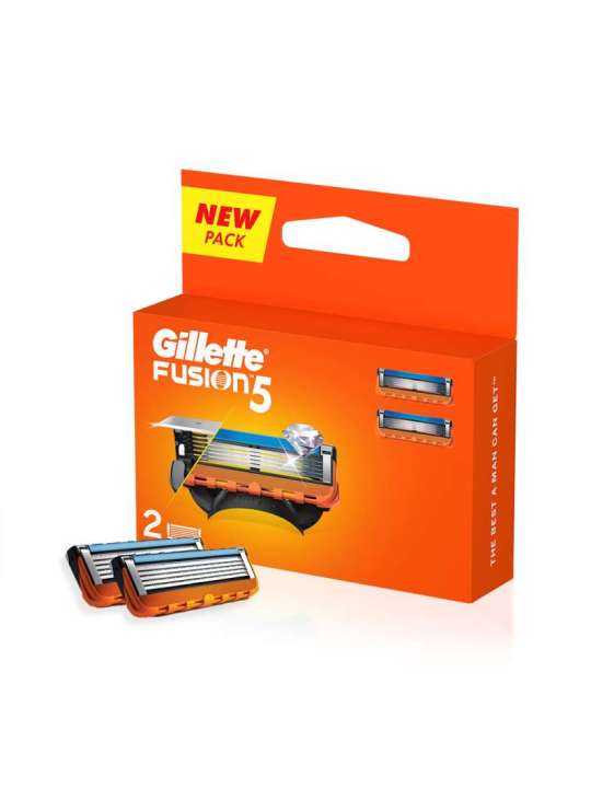 Gillette FUSION5 razor blades, Fusion Manual Shaving Razor 2 Blades - Pack (Cartridge)