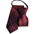 Zipper Tie Mens Necktie Lazy Pre-tied Ties Striped 7cm Neck Tie Zipper Necktie For Men Women Bridegroom Wedding Wholesale. 