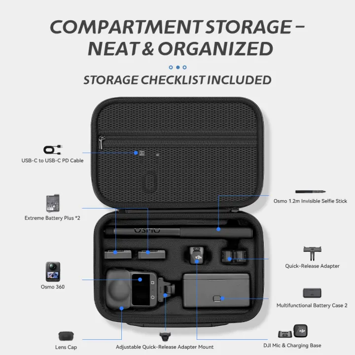 XFJI%20Carrying%20Case%20Compatible%20with%20%20Osmo%20360%20Action%20Camera%20Storage%20Bag%20Travel%20Handbag%20Protective%20Box%20%20Cameras%20Accessories%20Bag%20-%20Image%202