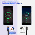CABLETIME Micro B to USB 2.0 A  Cable 480 Mbps 2.4A Fast Charging Cable for Data Sync Nylon for Smart Phone Laptop. 