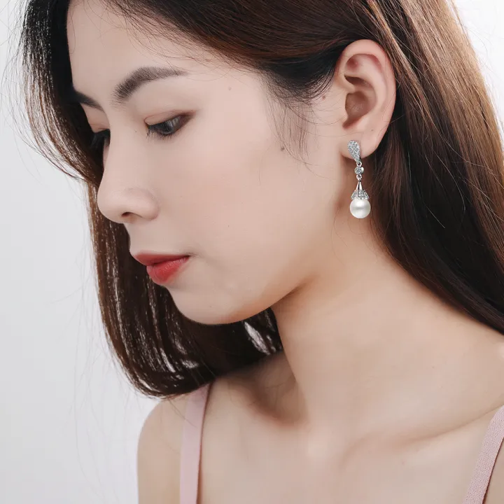 925%20Sterling%20Silver%20Pearl%20Jewelry%20Natural%20Freshwater%20Pearl%20Drop%20Earrings%20For%20Women%20Silver%20Wedding%20Dangle%20Earring%20-%20Image%202