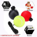 Boxing Reflex Speed Punch Ball Boxing Rubber Balls for Agility Reaction Training with Sweatband Fitness Equipments Accessories. 