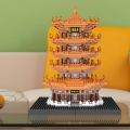 Yellow Crane Tower microparticle building blocks assembling toys Chinese style building model decoration. 