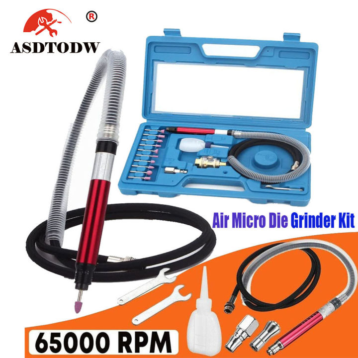 Air Micro Die Grinder Pencil Professional 65,000 RPM High Speed Cutting