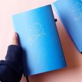 Space Doodle Minimalistic Galaxy blue BuJo Notebook Dot grid Diary Dotted pages Journal. 