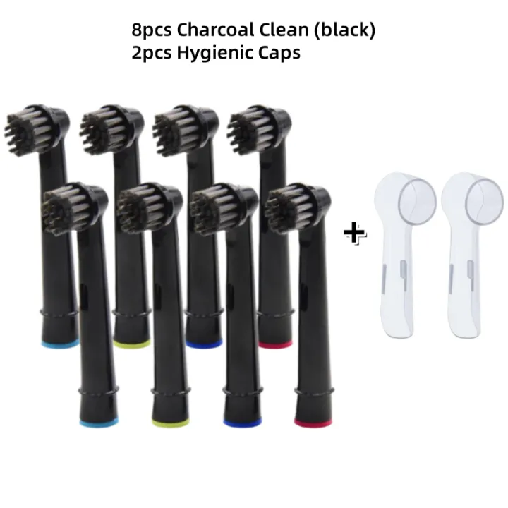Black%20Bamboo%20Charcoal%20Brush%20Heads%20For%20Oral%20B%20Electric%20Toothbrush%20Advance%20Power/Pro%20Health/Triumph/3D%20Excel/Vitality%20Precision%20-%20Image%207