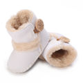 White Baby Autumn Winter Boots Baby Girl Boys Winter Warm Shoes Solid Fashion Toddler Fuzzy Balls First Walkers Kid Shoes 0-18M. 