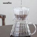 Heat-resistant Coffee Dripper 1-2Cups Crystal Eye Pour Over Coffee Dripper.