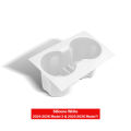 Center Console Cup Holder Inserts For Tesla Model 3 2024-2026 Highland Model Y 2026 Juniper Center Console Liner Coasters Mat. 