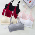 : 100% Cotton Girls' Underwear, Strapless Tank Tops for Growing Schoolgirls, Lightweight Teen Bras, Children's Bras. 