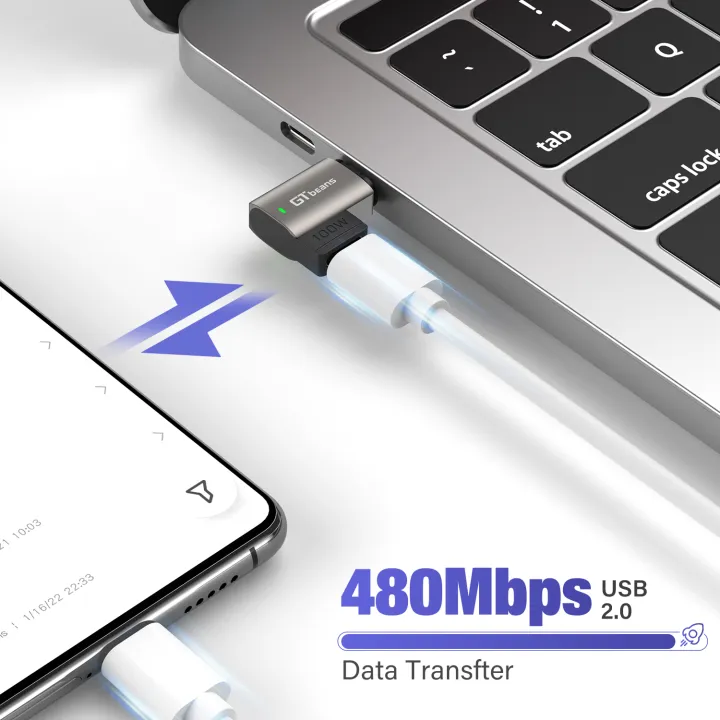 100W Usb C To Type C Magnetic Adapter Fast Charging 11Pins Usb Type C ...