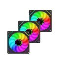 Prism4 Pro 12cm ARGB Fan PC Case Fan Kit 4pin PWM CPU Cooling Fans 3pin 5v RGB Gaming Computer Fan. 