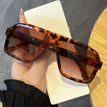 Hiking 1pcs Oversized Square Anti Light Glasses Women Men Thick Frame Brand Eyewear Female Fashion Chic Polygon Black Shades. 
