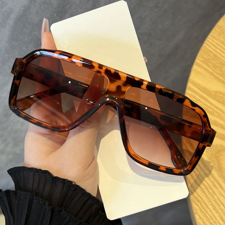Hiking%201pcs%20Oversized%20Square%20Anti%20Light%20Glasses%20Women%20Men%20Thick%20Frame%20Brand%20Eyewear%20Female%20Fashion%20Chic%20Polygon%20Black%20Shades%20-%20Image%204