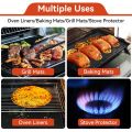 Oven Liner for Bottom of Oven Heavy Duty Oven Liners for Electric Stove Heat-resistant Stove Surface Protection Reusable.