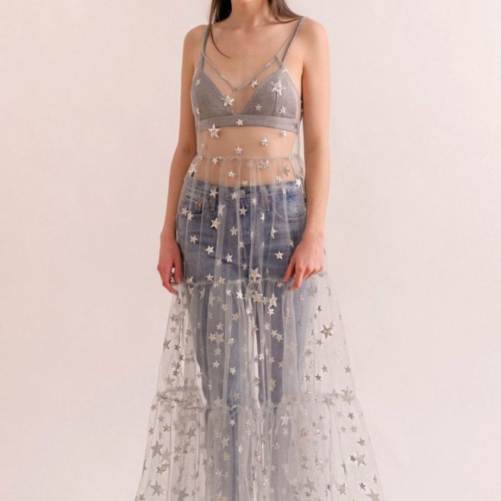 Star%20Print%20Beach%20Ankle-Length%20Spaghetti%20Strap%20Dress%20Women%20Summer%20Sleeveless%20V-neck%20Vestidos%20Female%20Lace%20Mesh%20Shirring%20Dresses%20-%20Image%204