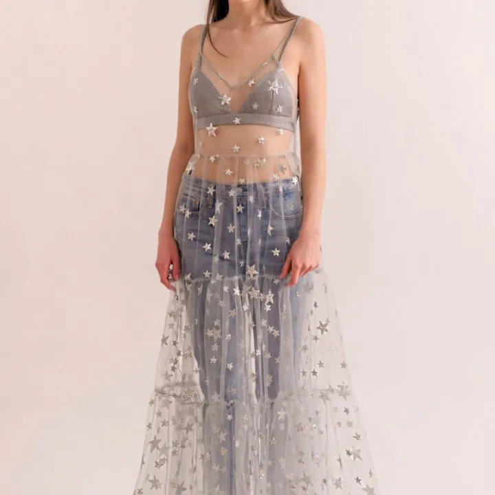 Star%20Print%20Beach%20Ankle-Length%20Spaghetti%20Strap%20Dress%20Women%20Summer%20Sleeveless%20V-neck%20Vestidos%20Female%20Lace%20Mesh%20Shirring%20Dresses%20-%20Image%204