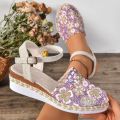 2026 Summer New Women's Hollow Wedge Thick-soled Shoes Buckle Designer Sandals Outdoor Daily Casual Mule Shoes for Women Sandal.