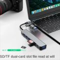 NEW 8 in 2 USB +Type C HUB Docking Station with 3.5mm Audio Jack Adapter Micro SD Card Reader Laptop Tablet Phone Disk Converter.
