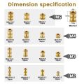 M2 M2.5 M3 M4 M5 M6 M8 M10 Brass Threaded Insert Nut Kit Hot Melt Heat Knurled Embed Injection Copper Insertnut for 3D Print. 
