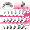 MIAOJIE DIY Lash Extension Kit 720pcs Lash Clusters Individual Eyelashes Kit with Lash Bond and Seal Wispy Natural Mange Lashes. 