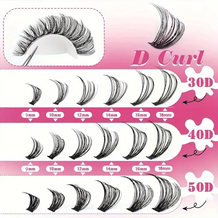 MIAOJIE%20DIY%20Lash%20Extension%20Kit%20720pcs%20Lash%20Clusters%20Individual%20Eyelashes%20Kit%20with%20Lash%20Bond%20and%20Seal%20Wispy%20Natural%20Mange%20Lashes%20-%20Image%204
