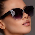 Fashion Cat Eye Sunglasses Women Brand Desginer Sun Glasses Gradient Simple Wide Leg Design Unisex Cateye Female Shades UV400.