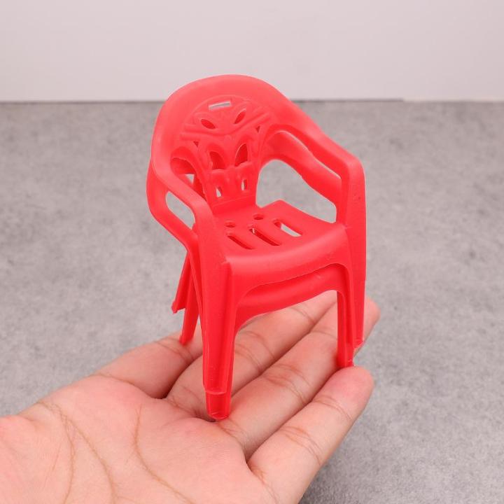 Miniature%20Dollhouse%20Furniture%20Set%20of%204PCS,%20Plastic%20Armchair%20with%20Backrest,%201/6%20Scale%20Children's%20Presents%20-%20Image%202