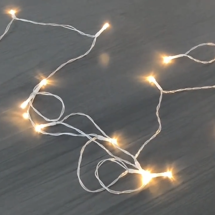 PACKIFY Golden Fairy Lights 5 meter 30 LEDs 220V Plug - String LED Lights for Room Decoration