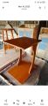 wooden tea and coffee table. 
