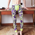 Men's long Johns thermal pants cotton thin winter personality bottom-line pants trend youth cotton pants slim underpants.