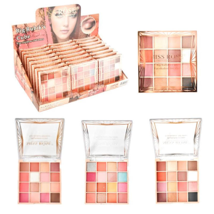Miss Rose Big Rubik's 16 Colors Eye Shadow 16g