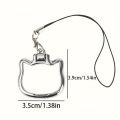 Mobile Phone Lanyard With Cat Shaped Pendant, Universal Foldable Phone Holder Desktop Support Stand. 