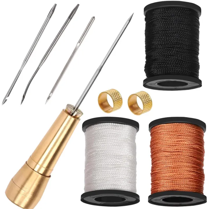 Leather%20Sewing%20Kit%20DIY%20Leather%20Sewing%20Awl%20Needle%20With%20Copper%20Handle%20Set%20Leather%20Canvas%20Tent%20Shoes%20Repairing%20Tool%20W/Nylon%20Thread%20-%20Image%205