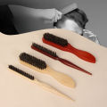 Boar Bristle Hair Brush Set for Men and Women Beard Comb Pomade Brush Hair Teasing Comb Volumizing Styling Tool Salon Home Comb. 