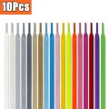 10Pcs Flat Cotton Shoelaces for Sneakers AF1 AJ1 Shoelace High-top Canvas Casual Shoe Laces No Elasticity Shoestrings Men Women.