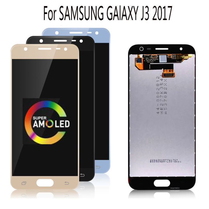 AAA+++ Super AMOLED LCD For   J3 2017 LCD Display Touch Screen Digitizer Assembly J330 J3 Pro J330F J330FN LCD