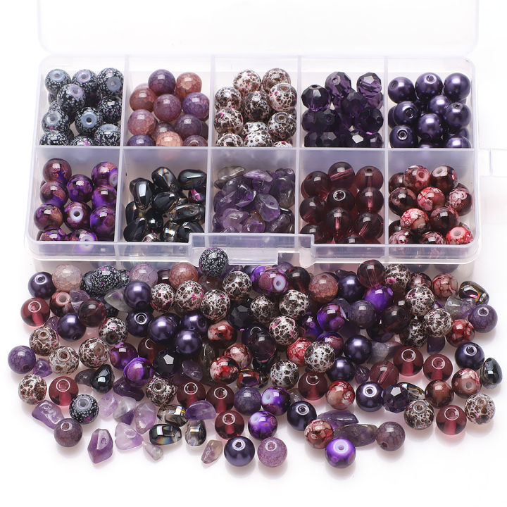200Pcs/Box%208mm%20Crystal%20Glass%20Round%20Spacer%20Beads%20Gravel%20Chip%20For%20DIY%20Making%20Jewelry%20Handmade%20Bracelet%20Necklace%20Earing%20Craft%20Kit%20-%20Image%204