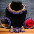 Fancy Necklace Set With Bangles For women. 