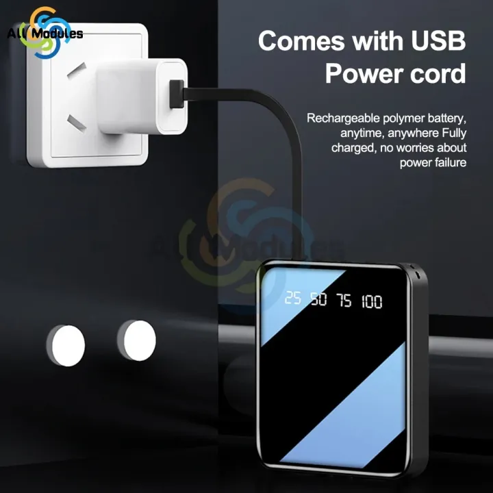 Portable%20Fast%20Charging%2010,000mAh%20Mini%20Power%20Bank%20with%20Cable%20-%20LED%20Flashlight%20&%20Power%20Display%20-%20Image%204